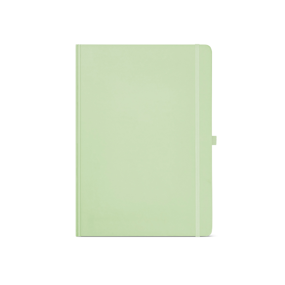 Carnet A4 personnalisé avec couverture rigide Marquez Vert pastel